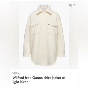 Wilfred Cream Button-Up Jacket